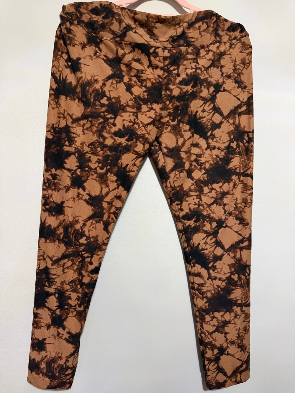 No Boundaries Brown & Black Tie-Dye Leggings